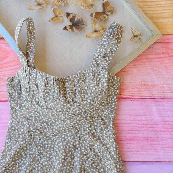 Princess Polly Olive Freya Floral Mini Dress 6 - Picture 8 of 11